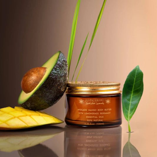 Avocado Mango Body Butter with Lemongrass Essential Oils: 100% Natural Skincare Bliss