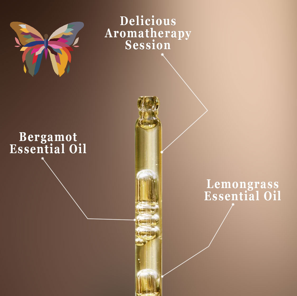Lemongrass Bergamot Essential Oil Mix Bath Drops 100% Natural