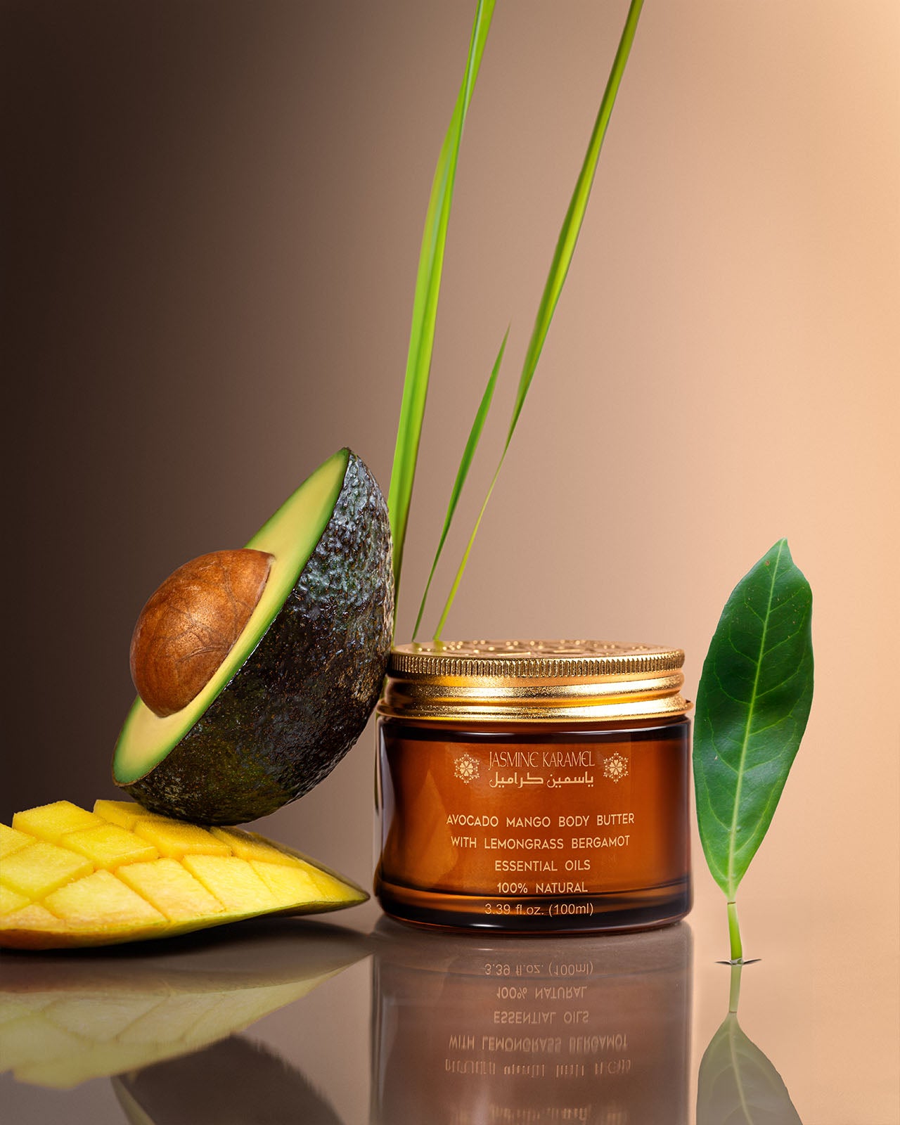 Avocado Mango Body Butter With Lemongrass Essential Oils 100% Natural