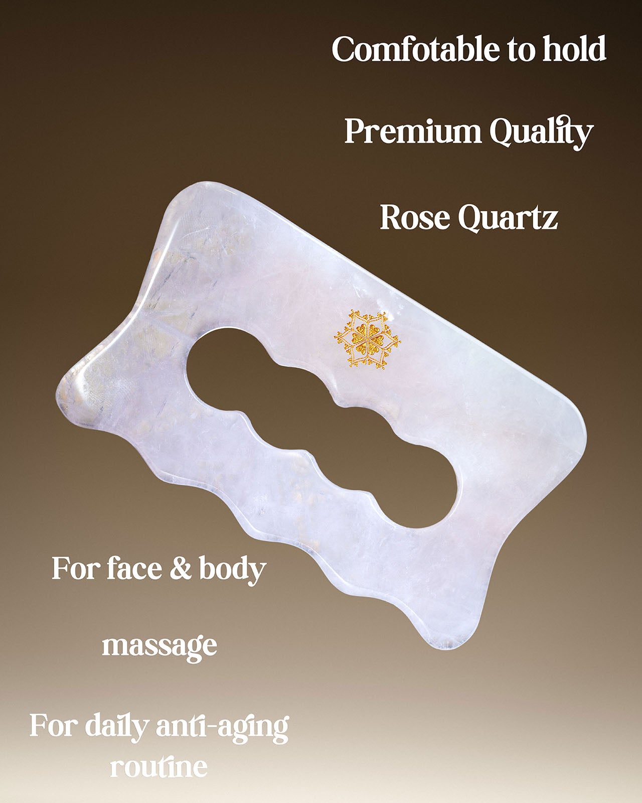 ROSE QUARTZ MASSAGE BEAUTY TOOLS FOR FACE & BODY